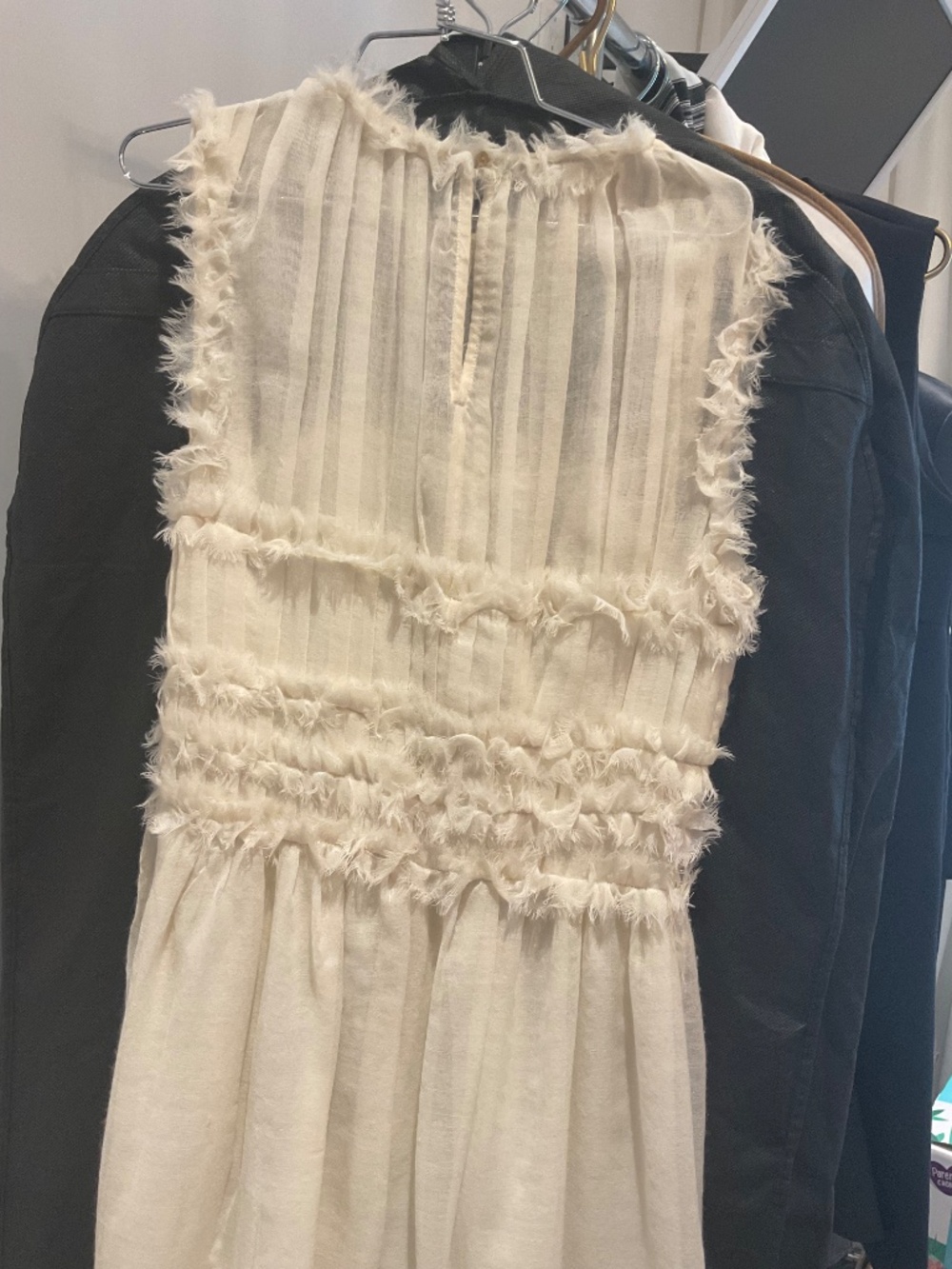 Ulla Johnson sleeveless Aberdeen dress ivory wool size 4 - Picture 3 of 6